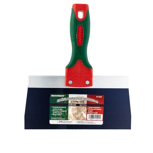 Warner PROGRIP 8" Mexican Heritage Taping Knife, Blue Steel Blade 11541 - main